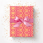 Boa Ripple in Pink and Orange Geschenkpapier