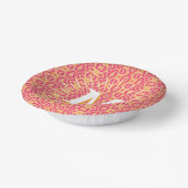 Boa Ripple in Pink + Orange Personalisiert Pappteller (Gewinkelt)