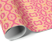 Boa Ripple in Rosa und Orange Geschenkpapier (Rolleneckpunkt)