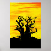 Boab Tree in Oils Archival Print Poster (Vorne)
