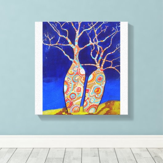 Boab Trees Leinwanddruck (Insitu (Holzboden))