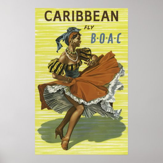 BOAC British Overseas Airways Corporation Poster (Vorne)
