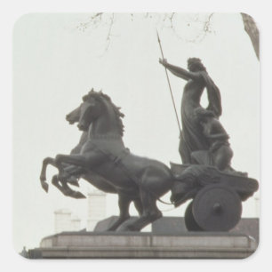 Boadicea, 1902 quadratischer aufkleber