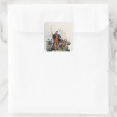 Boadicea, Königin der Iceni Quadratischer Aufkleber (Tasche)