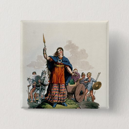 Boadicea, Königin des Iceni Button (Vorderseite)