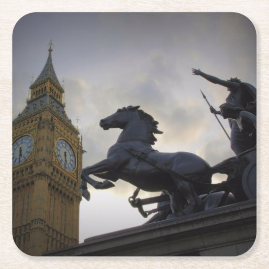 Boadicea Statue - Big Ben - Untersetzer London (Vorderseite)
