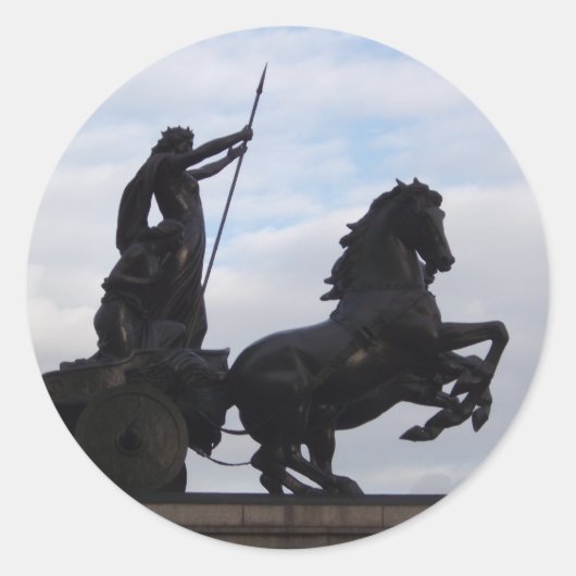 Boadicea Statue Sticker (Vorderseite)