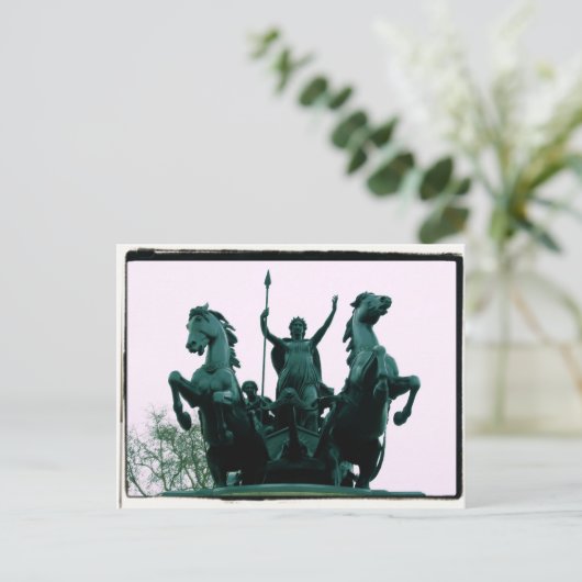 Boadicea Statue - Westminster Bridge - London Card Postkarte (Stehend Vorderseite)