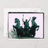 Boadicea Statue - Westminster Bridge - London Card Postkarte (Vorne/Hinten)