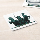 Boadicea Statue-Westminster Bridge-London-Unterset Rechteckiger Pappuntersetzer (angewinkelt)