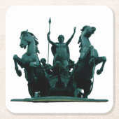 Boadicea Statue-Westminster Bridge-London-Unterset Rechteckiger Pappuntersetzer (Vorderseite)
