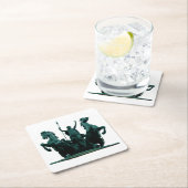 Boadicea Statue-Westminster Bridge-London-Unterset Rechteckiger Pappuntersetzer (Vor Ort)