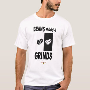 Boans Means Grinds B&W T - Shirt