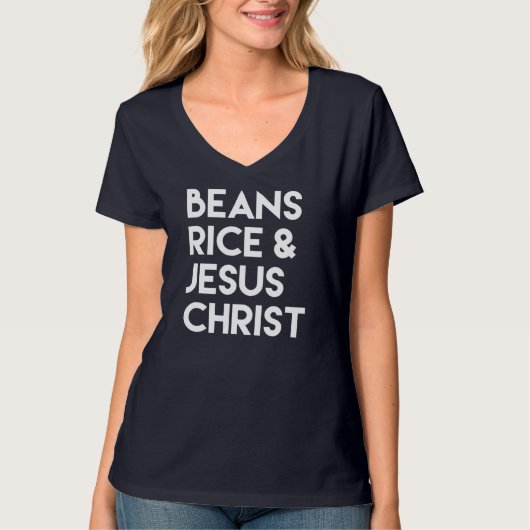 Boans Rice & Jesus Christ T-Shirt (Vorderseite)