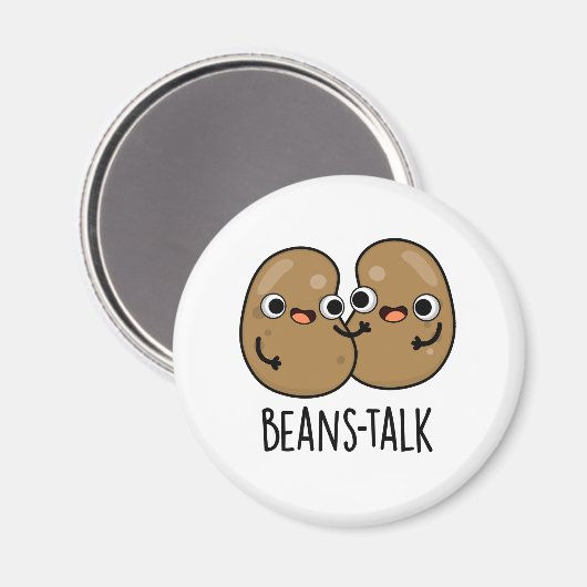 Boans Talk Funny Veggie Bean Pub Magnet (Vorderseite/Rückseite)