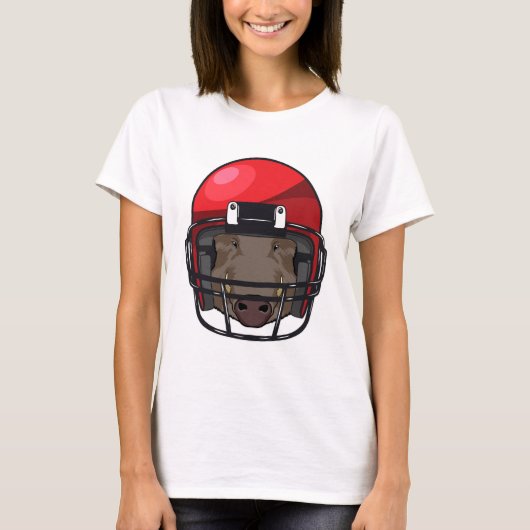 Boar at Football Sports T-Shirt (Vorderseite)