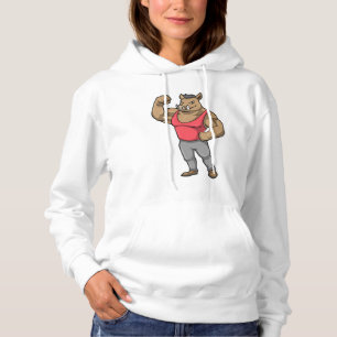 Boar Bodybuilder Bodybuilding Muskeln Hoodie