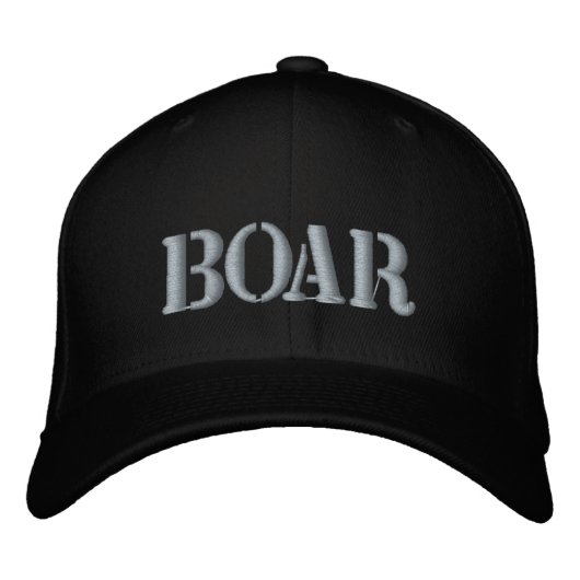 BOAR EMBROIDERIERTER BASEBALL HAT BESTICKTE BASEBALLKAPPE (Vorderseite)