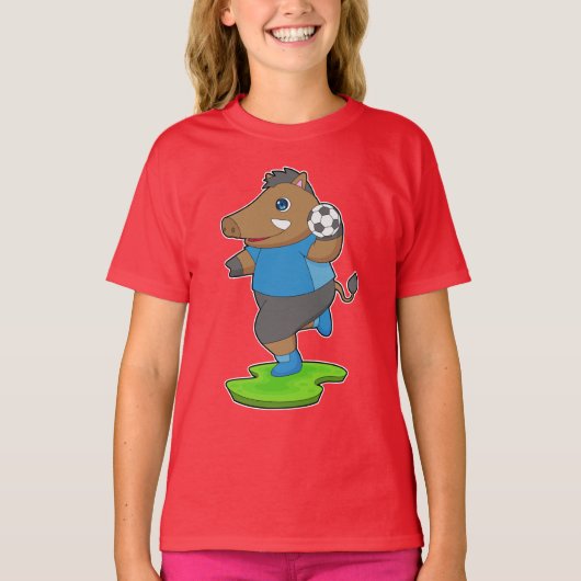 Boar Handball Spieler Handball T-Shirt (Vorderseite)