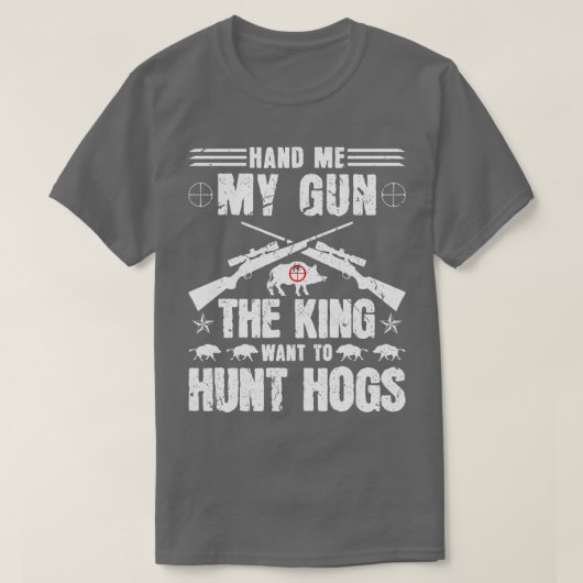 Boar Hunter Hog Junting T-Shirt (Design vorne)