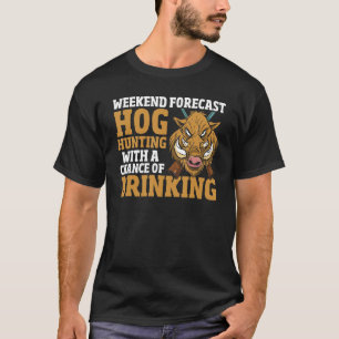 Boar Hunter Hog Wild tierisches Schweinefleisch Ja T-Shirt