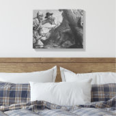 Boar-Jagd Leinwanddruck (Insitu (Schlafzimmer))