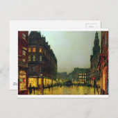 Boar Lane, Leeds von John Atkinson Grimshaw Postkarte (Vorne/Hinten)