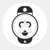 Boar Zodiac Runder Aufkleber (Vorderseite)