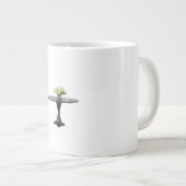 Board and Batten Wainscoting Modern Geometric Jumbo-Tasse (Vorderseite Rechts)