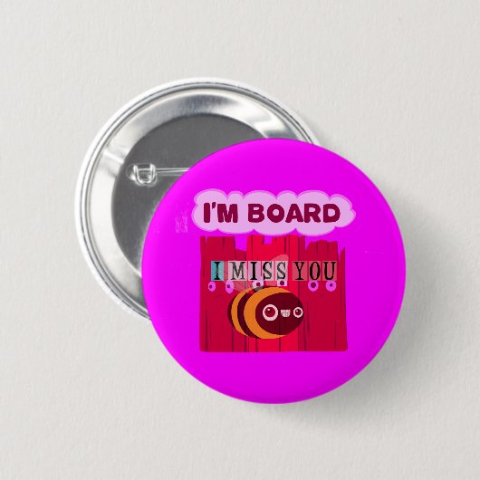 Board Bee Art Print Button (Vorne & Hinten)