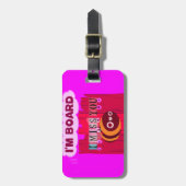 Board Bee Art Print Gepäckanhänger (Vorderseite vertikal)