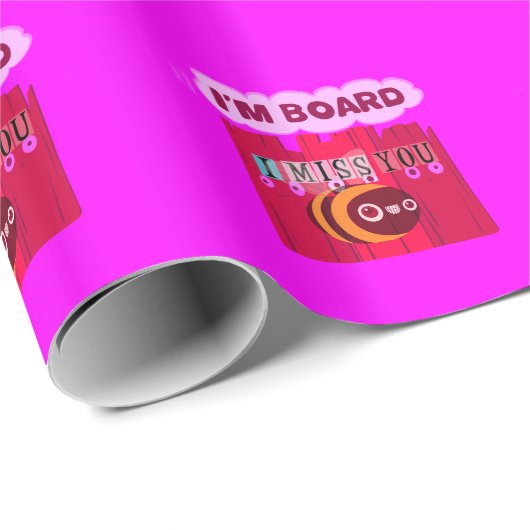 Board Bee Art Print Geschenkpapier (Rolleneckpunkt)