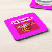 Board Bee Art Print Getränkeuntersetzer (Linke Seite)