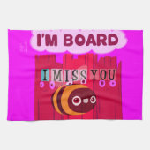 Board Bee Art Print Handtuch (Horizontal)