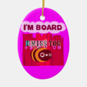 Board Bee Art Print Keramikornament (Vorne)