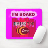 Board Bee Art Print Mousepad (Mit Mouse)