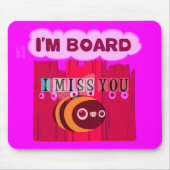 Board Bee Art Print Mousepad (Vorne)