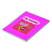 Board Bee Art Print Notizblock (Rotiert)