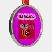 Board Bee Art Print Ornament Aus Metall (Rechts)