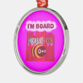 Board Bee Art Print Ornament Aus Metall (Links)