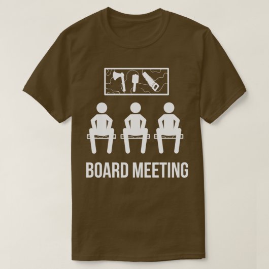 Board Carpenter Meeting Carpenter oder Woodworker T-Shirt (Design vorne)