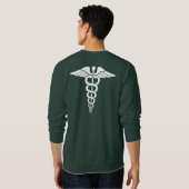 board certified medical profession sweatshirt (Schwarz voll)