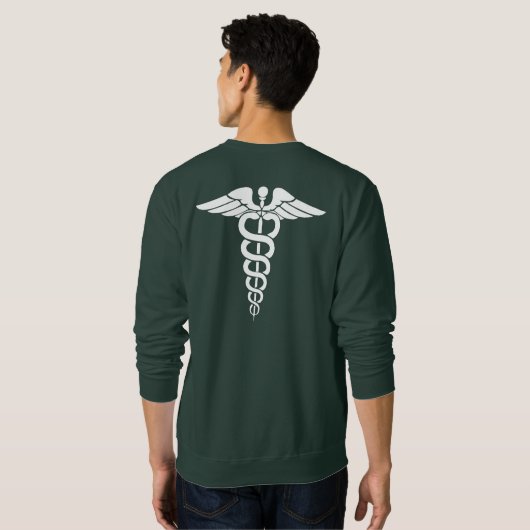 board certified medical profession sweatshirt (Schwarz voll)