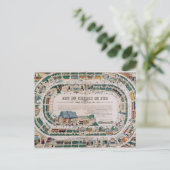 Board für ein Eisenbahnspiel, 1850 Postkarte (Stehend Vorderseite)