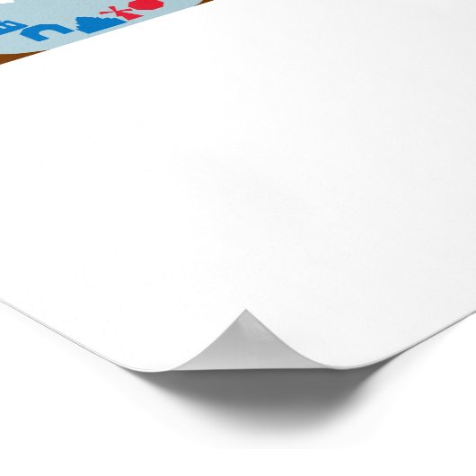 Board Game Alphabet Poster - Horizontal (Ecke)