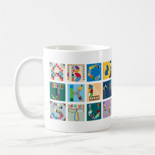 Board Game Alphabet Tasse