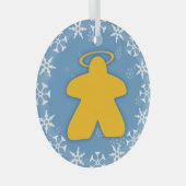 Board Game Angel Glass Ornament (Vorderseite Rechts)