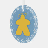 Board Game Angel Glass Ornament (Vorderseite links)