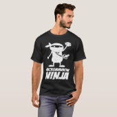 Board Game Backgammon Ninja T-Shirt (Vorne ganz)
