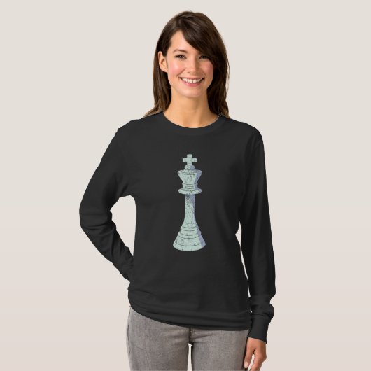 Board Game Checkmate Chess Player Grandmaster King T-Shirt (Vorne ganz)